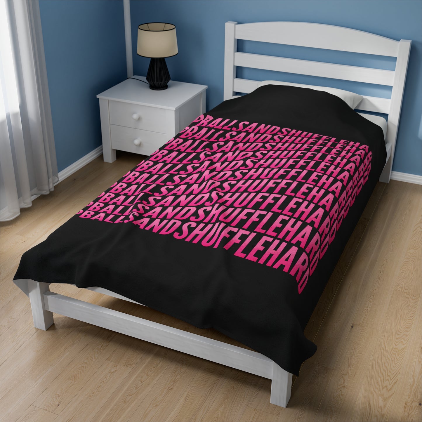 TBASH Big Wave Hot Pink Plush Blanket