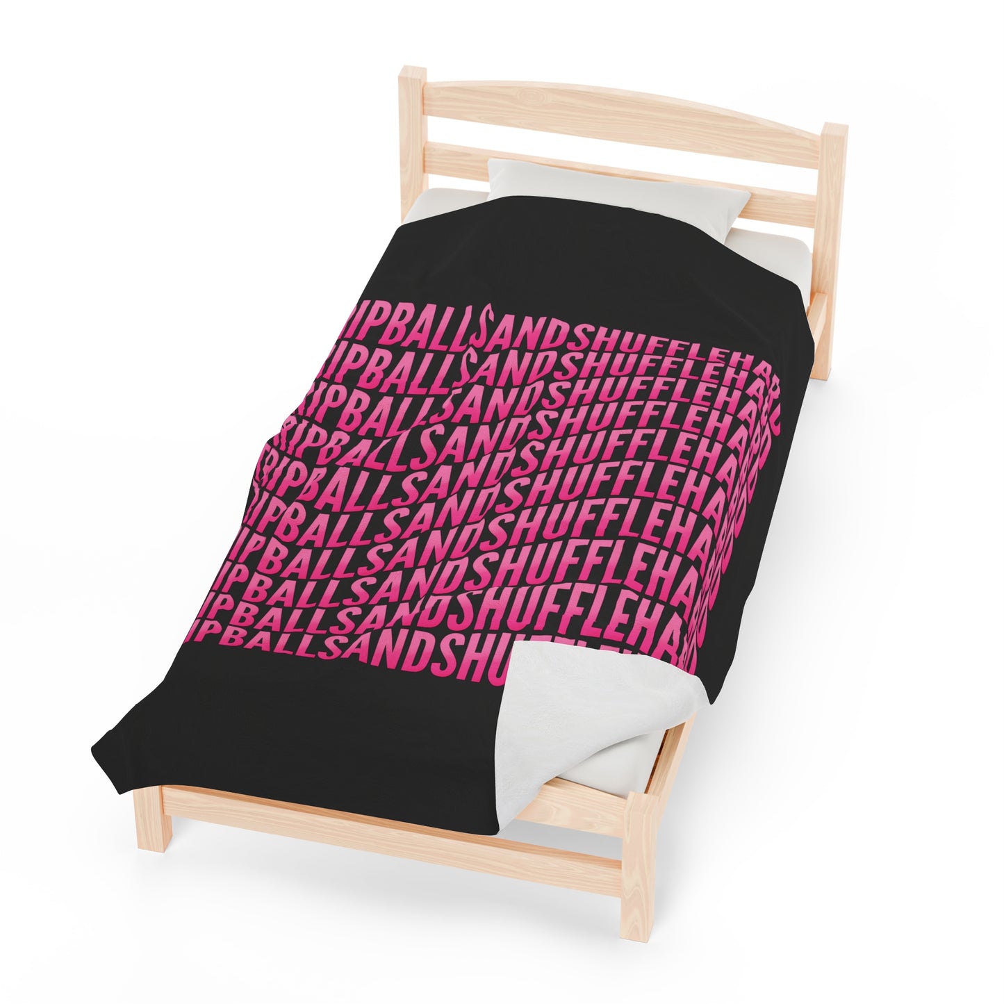 TBASH Big Wave Hot Pink Plush Blanket