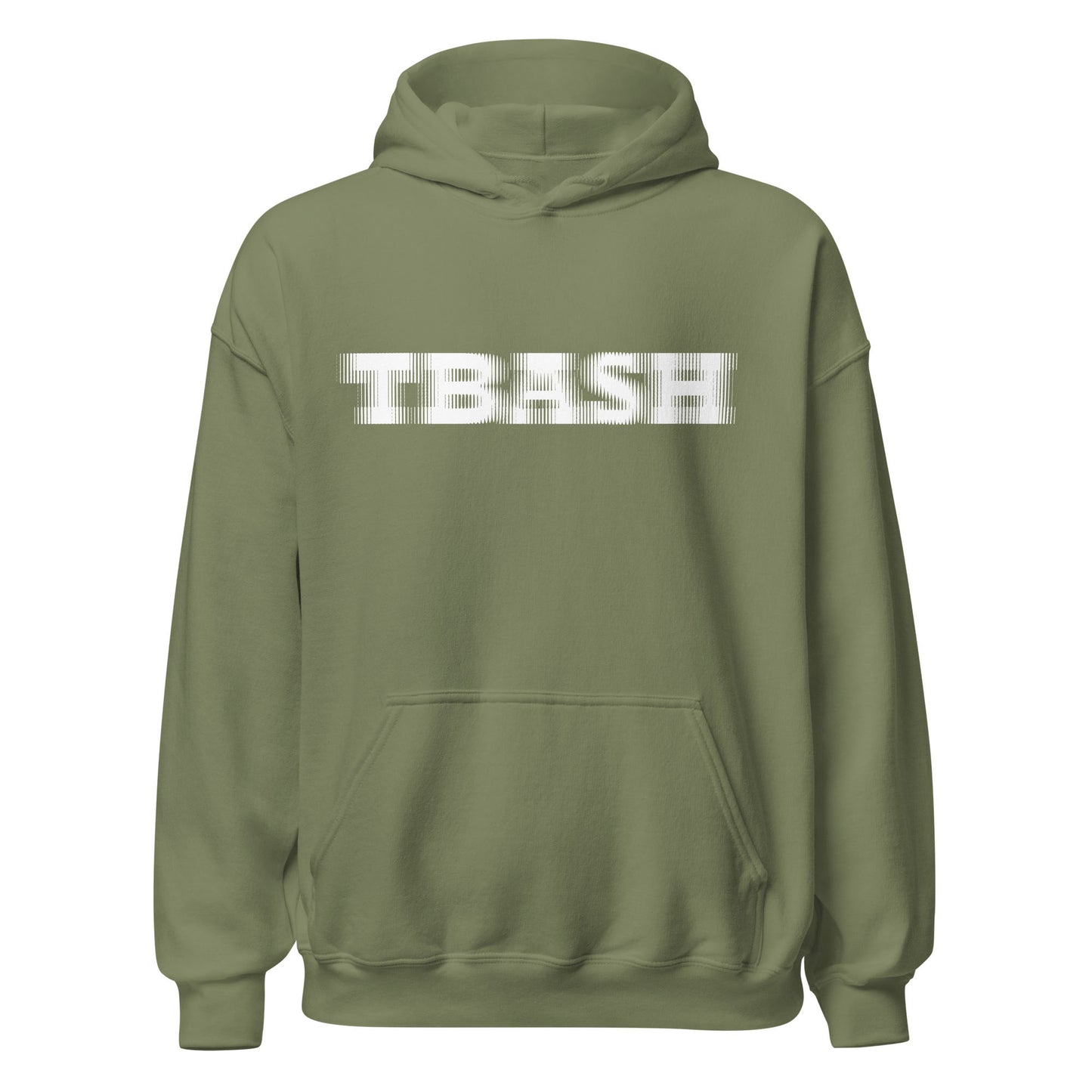 TBASH Between Lines Hoodie Military Green